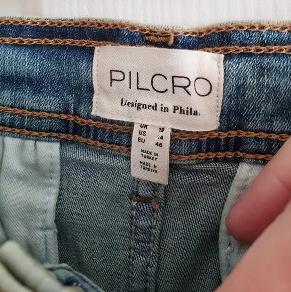 NWT Anthropologie Pilcro Belted Denim Mini Skirt, Size 14