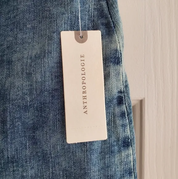 NWT Anthropologie Pilcro Belted Denim Mini Skirt, Size 14