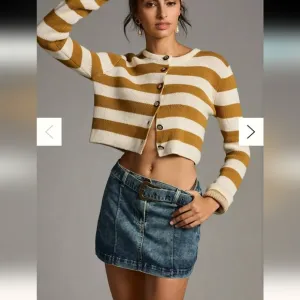NWT Anthropologie Pilcro Belted Denim Mini Skirt, Size 14