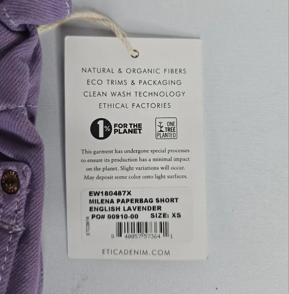 NWT Etica Milena Paperboy Short