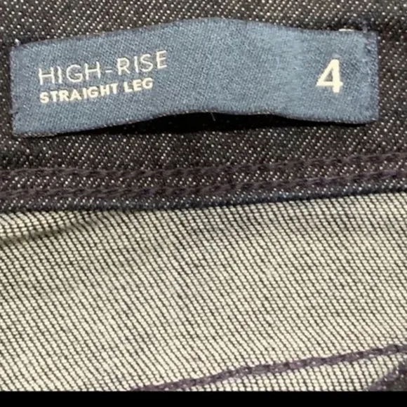 NWT J. Jill straight leg high rise jeans Luna Blue 5 pocket with stretch Sz 4