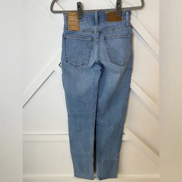NWT Madewell The Mid Rise Perfect Vintage Jean in Alderton Wash Size 23 Tall