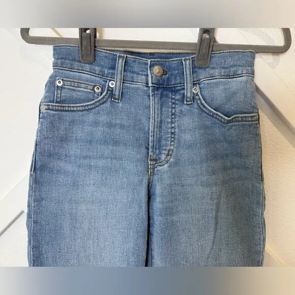 NWT Madewell The Mid Rise Perfect Vintage Jean in Alderton Wash Size 23 Tall