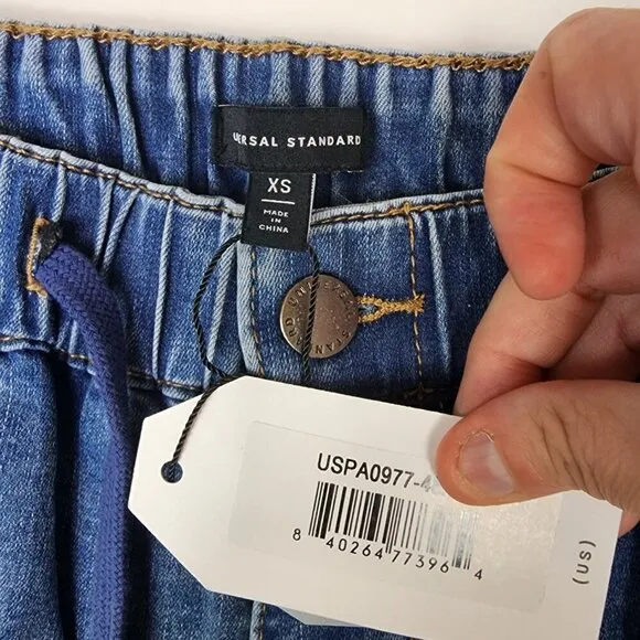 NWT Universal Standard ComfortDenim Drawstring Jean Trouser Size 10-12