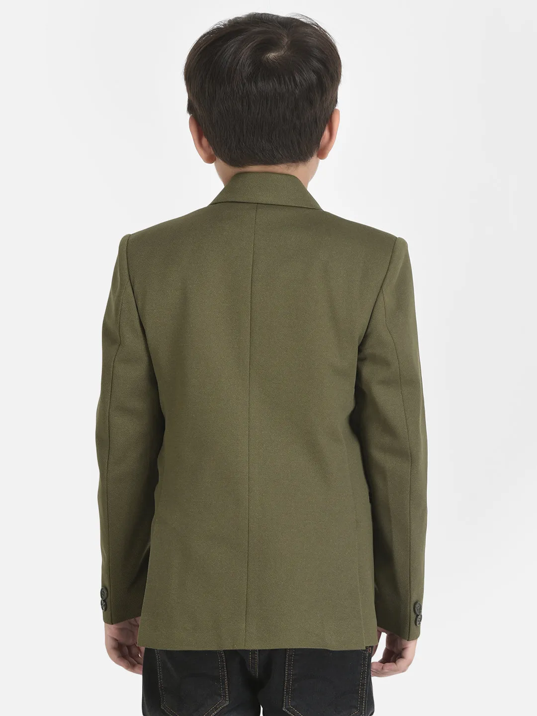 Olive Blazer with 3 Pocket Styling