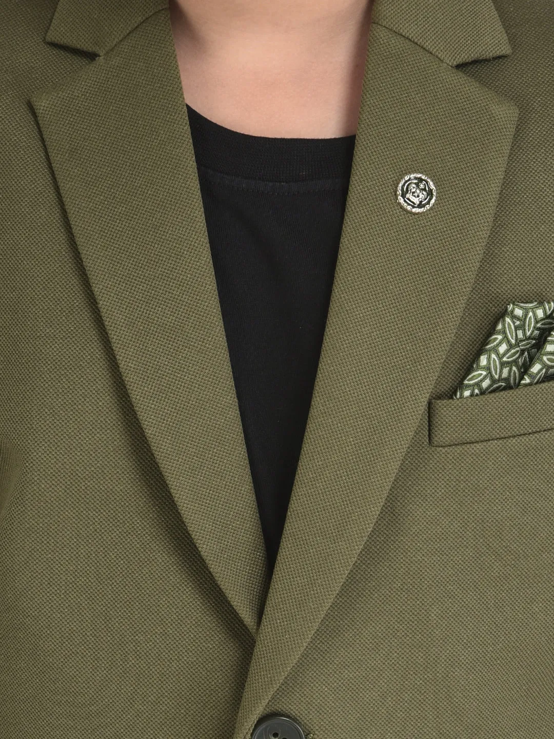 Olive Blazer with 3 Pocket Styling