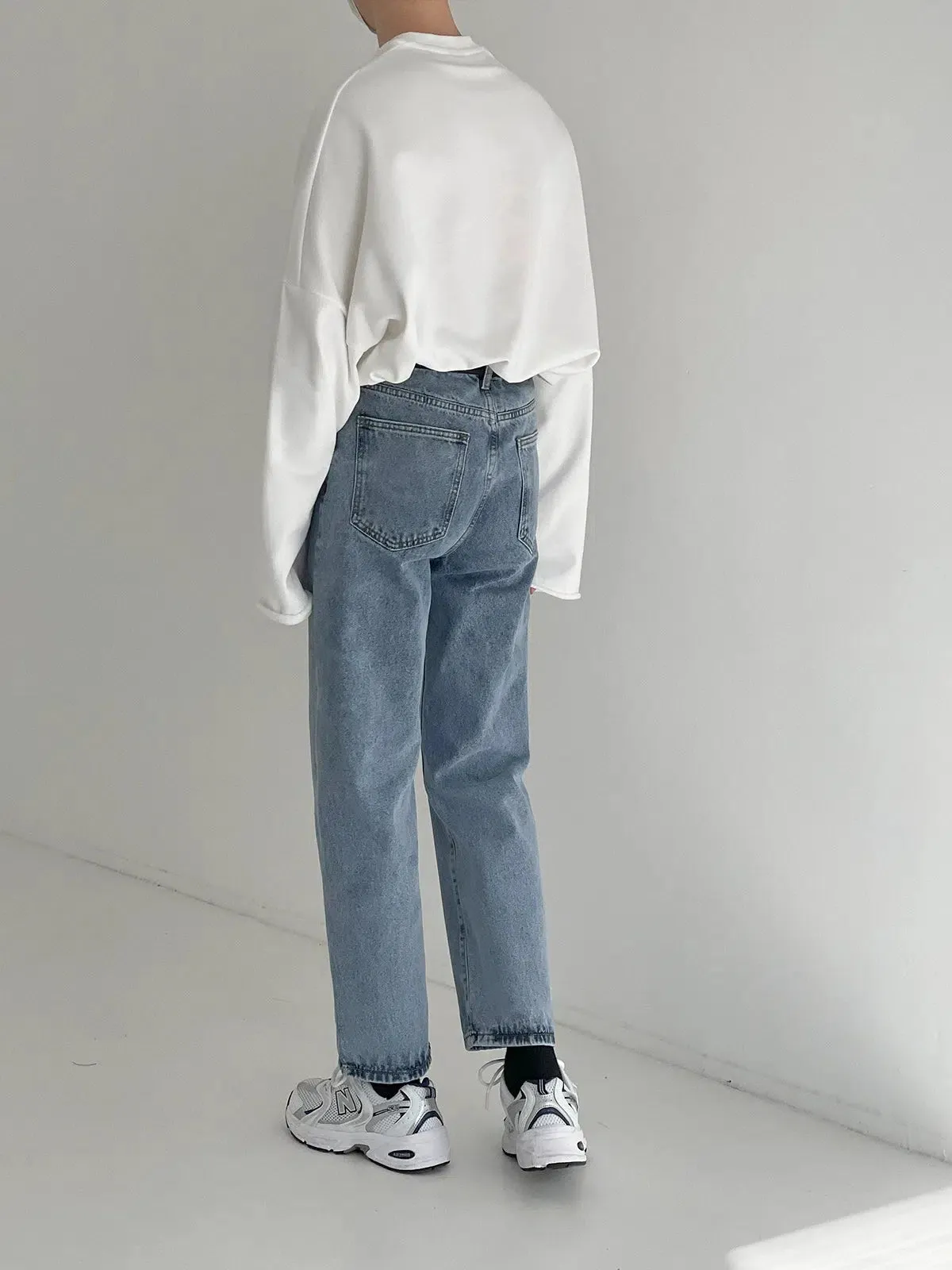 Oversize Curled Long-sleeved Shirt
