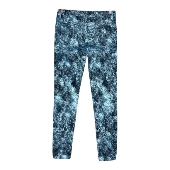 PAIGE Denim Feather Print Cotton Blend Verdugo Ultra Skinny Jeans 27