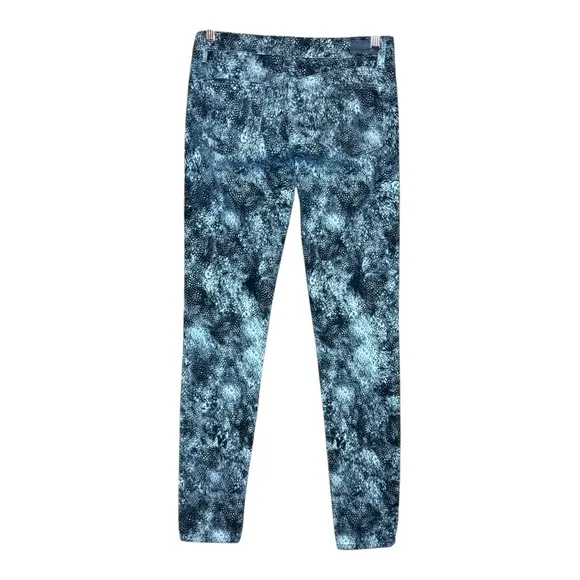PAIGE Denim Feather Print Cotton Blend Verdugo Ultra Skinny Jeans 27