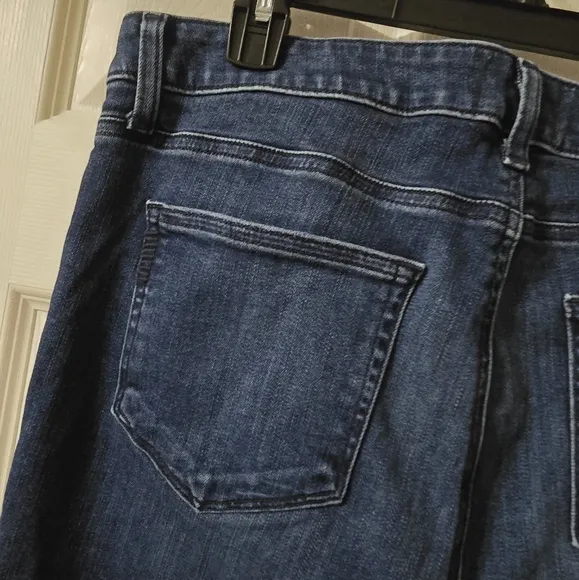 PAIGE Hoxton Ankle High Rise Skinny Jeans w/Stretch, Raw Slit Hem, Sz 33, EUC!