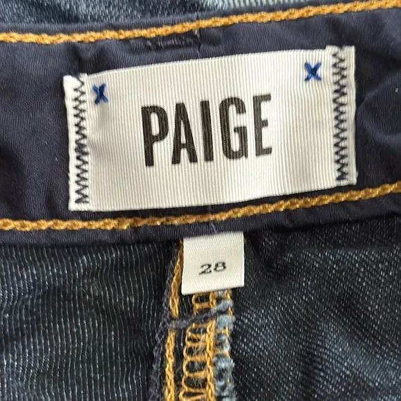 Paige Skyline Straight Skinny Jeans. Size 28