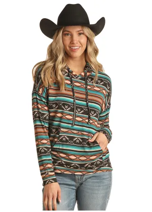 Panhandle Slim® Women's Rock and Roll Southwest Hooded Sweatshirt