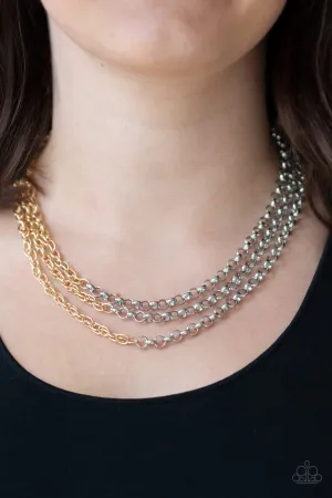 Paparazzi Metro Madness Necklace Silver