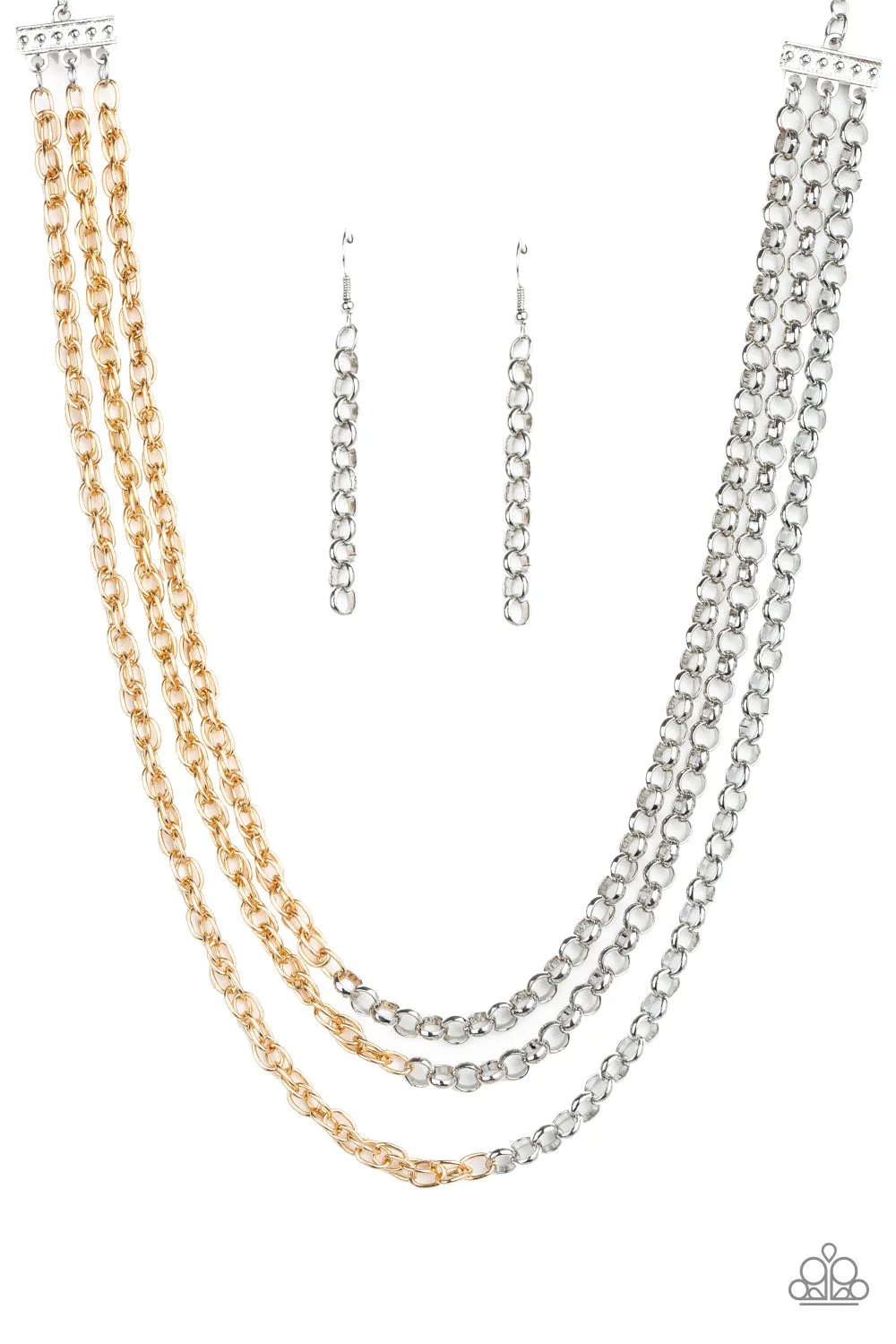 Paparazzi Metro Madness Necklace Silver