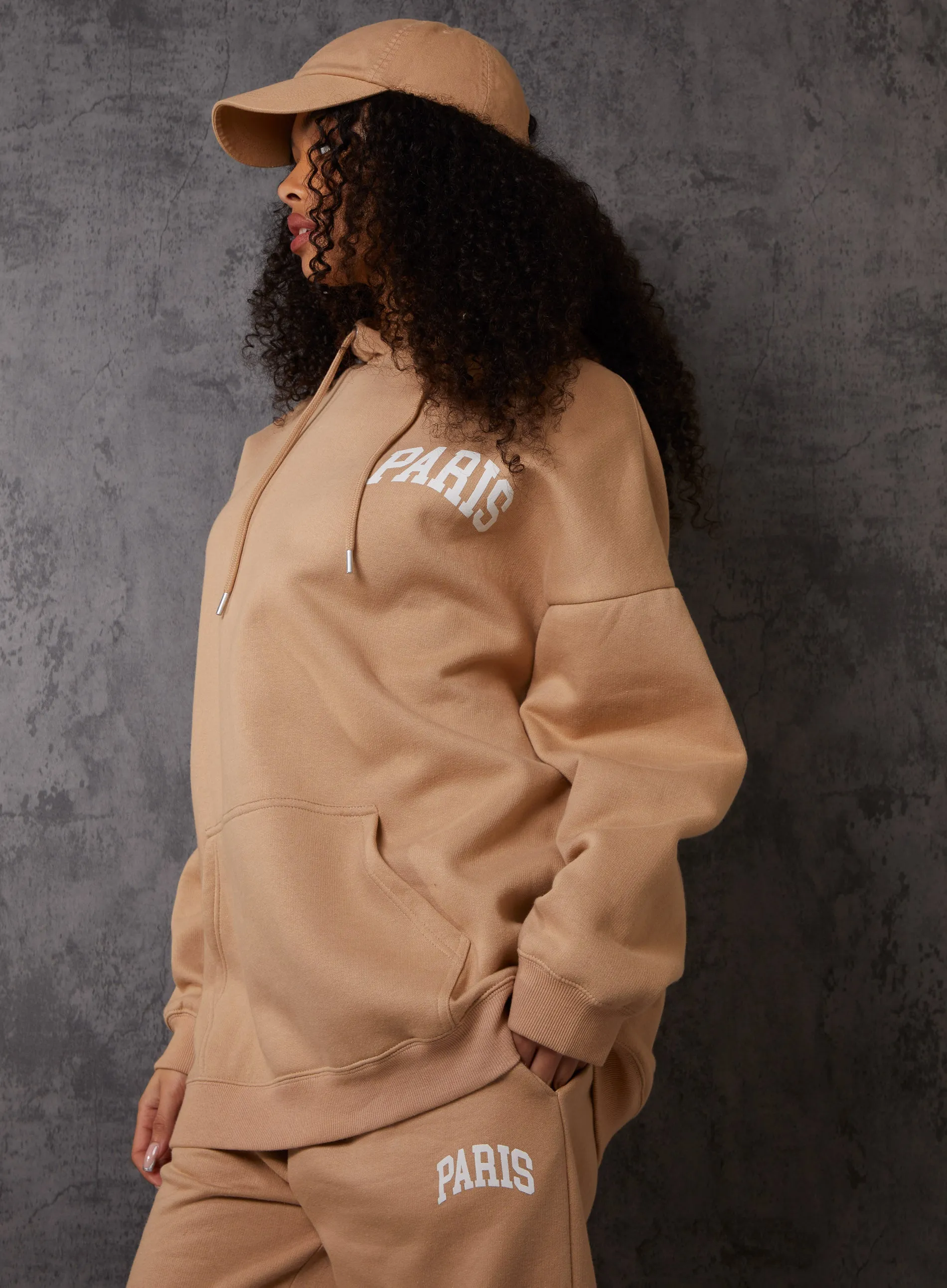Paris Slogan Hoodie