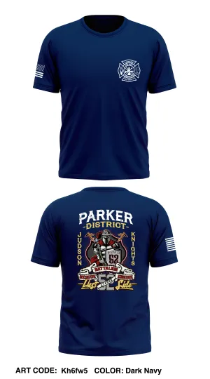 Parker District Fire Department Core Men's SS Performance Tee - Kh6fw5