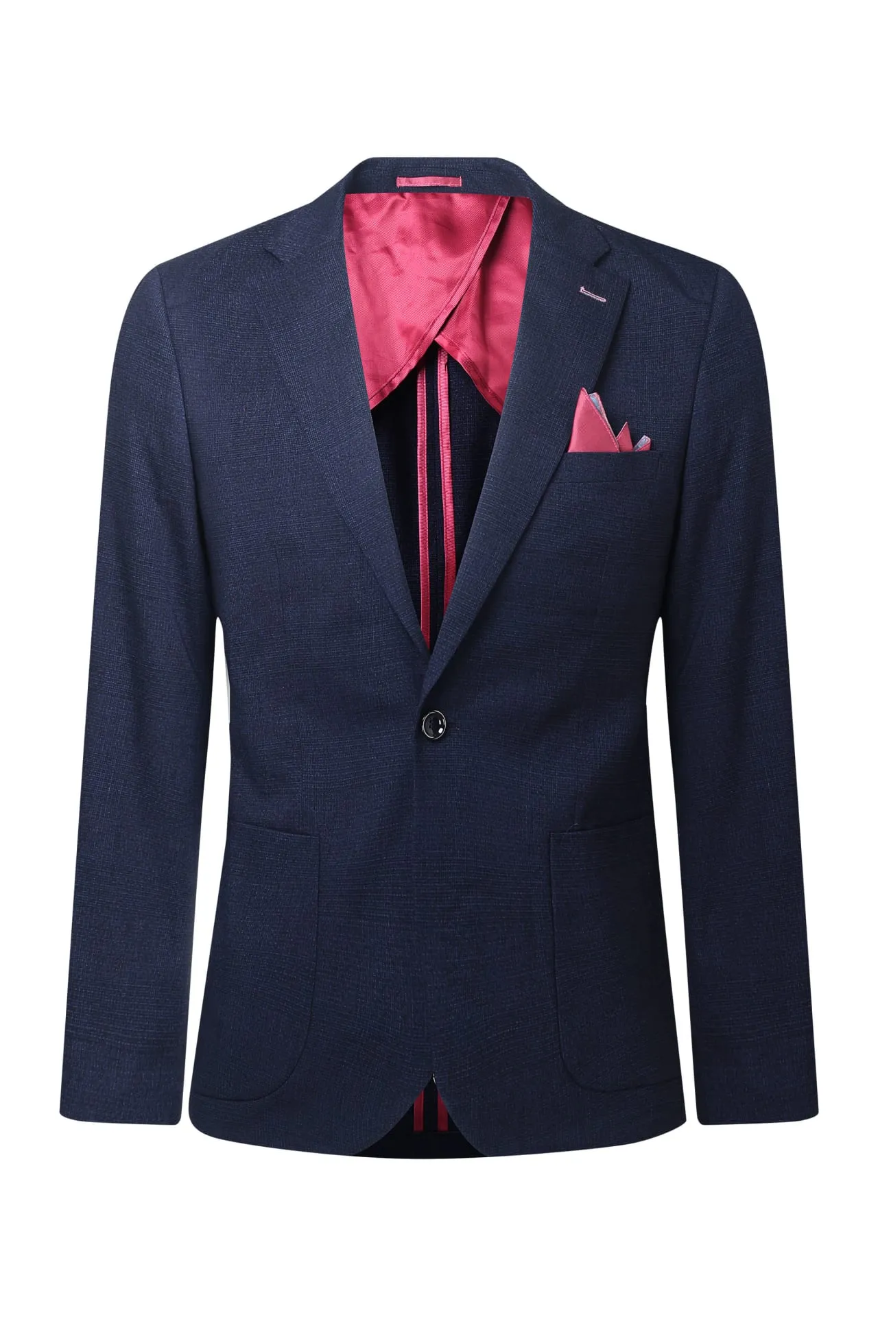 Pattern Suit Poly Rayon Check Suit Blazer