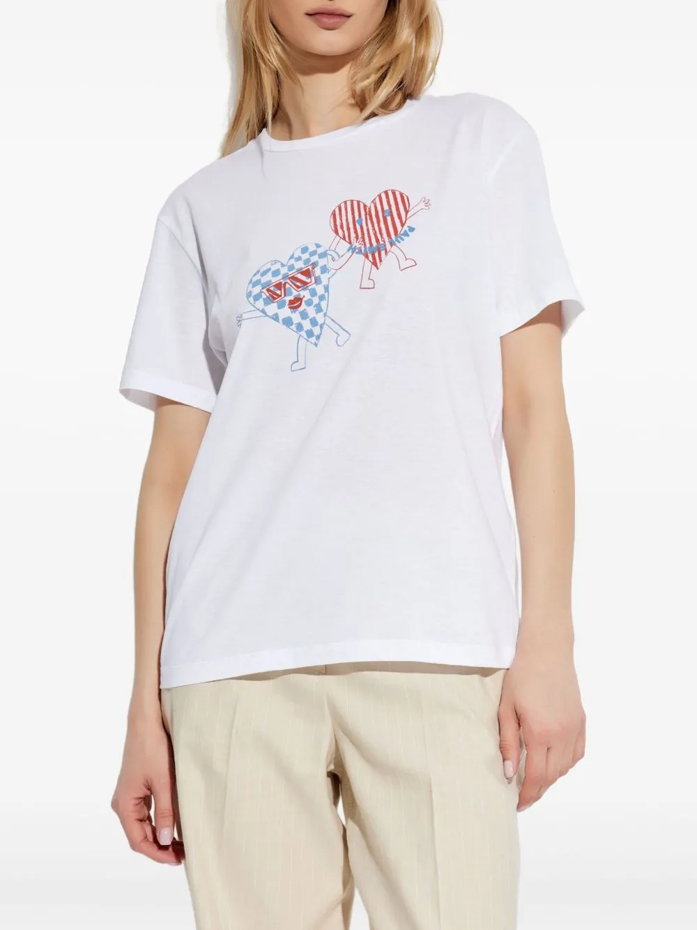 Paul Smith Cool Hearts Cotton T -shirt