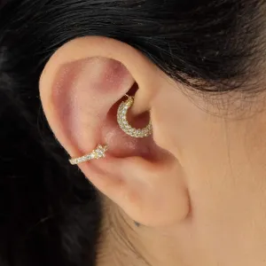 Pave Star Cuff Earring