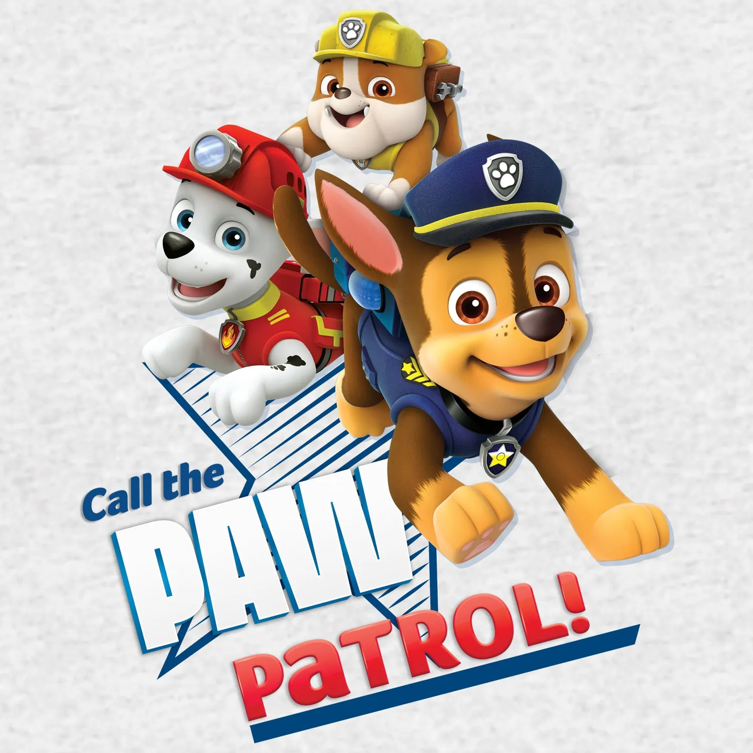 Paw Patrol Call Paw Patrol Official Kid's T-Shirt (Heather Grey)