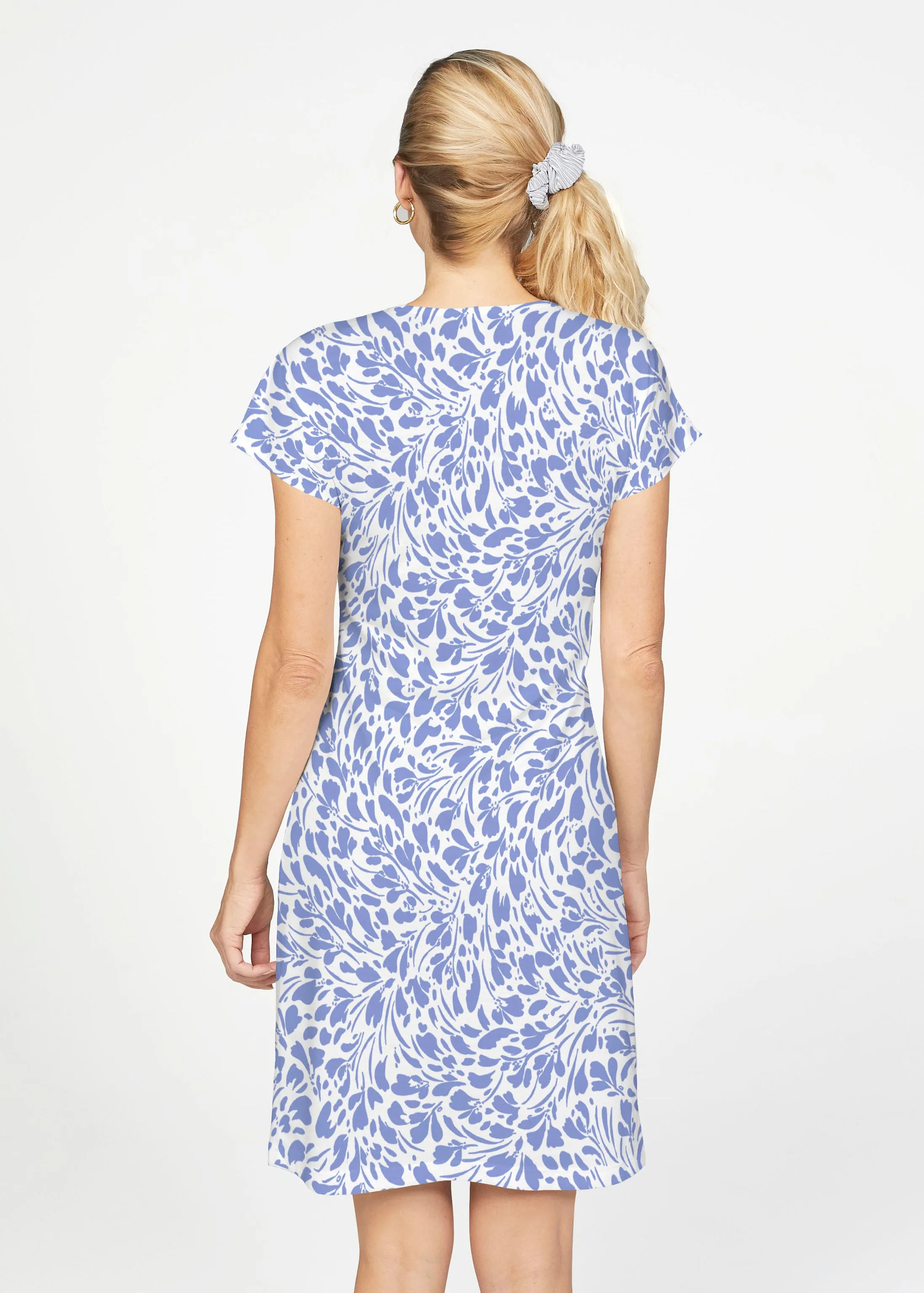 Pebble Dots (7922) ~ French Terry Short Sleeve Crew Dress
