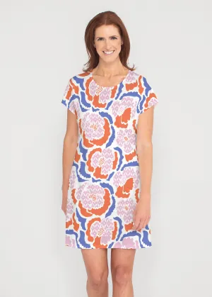 Peonies Pink (8074) ~ Lucy Tee Dress