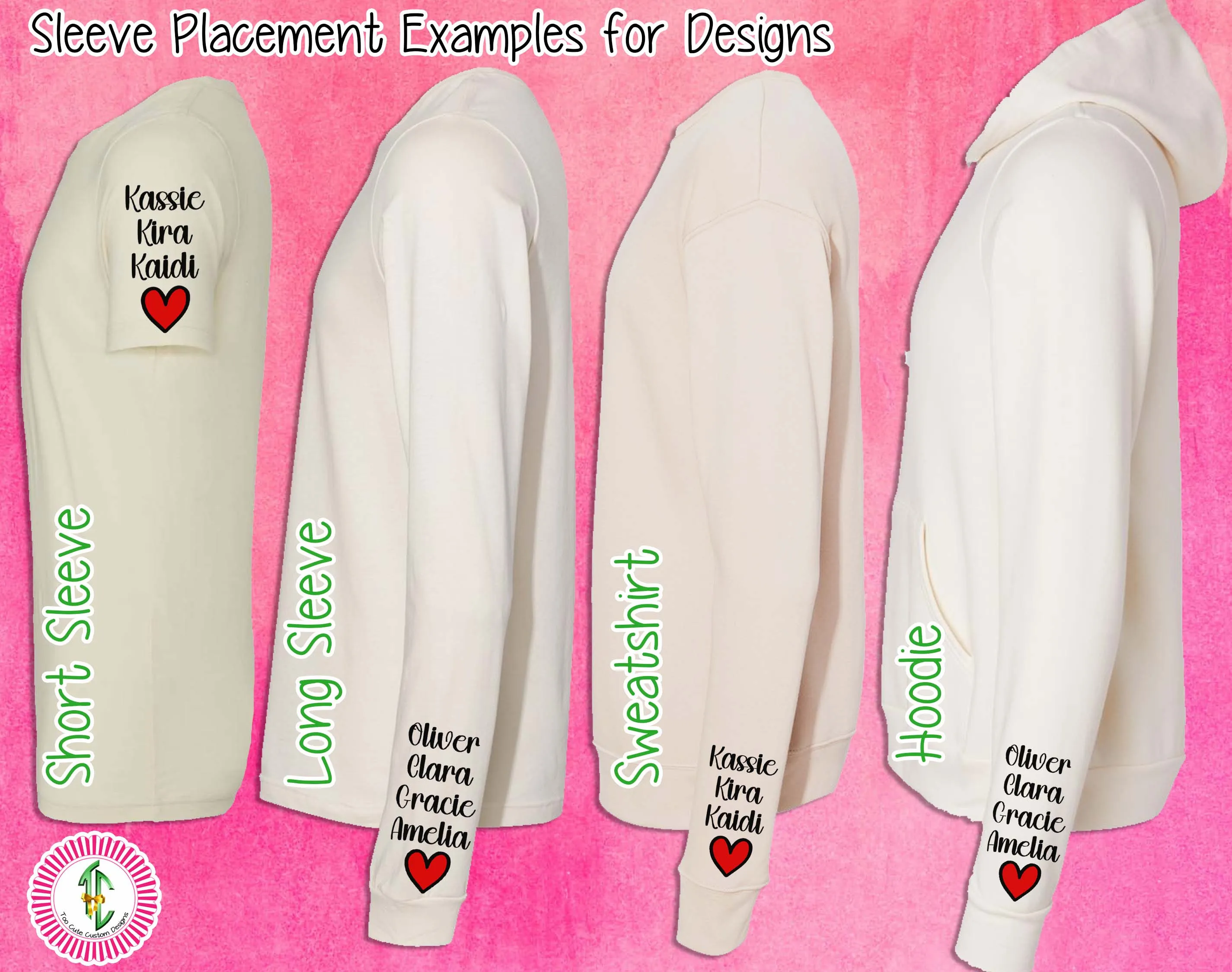 Personalized Christmas Reindeer Names with Kids/Grandkids names Tee or Sweatshirt