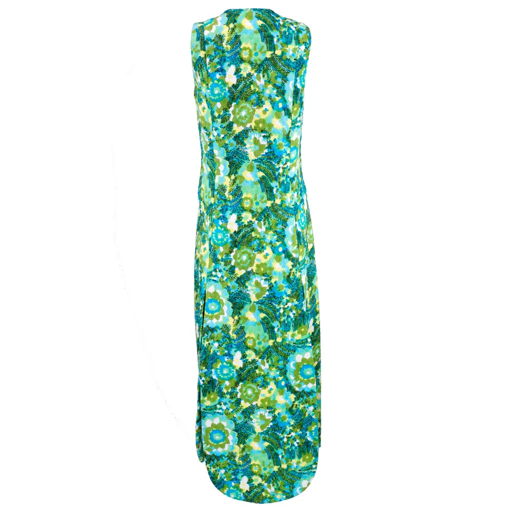 PERTEGAZ 60s Matelasse Watercolor Dress