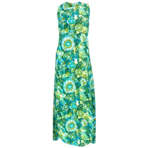 PERTEGAZ 60s Matelasse Watercolor Dress