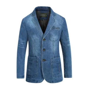 Peter - Chic Denim Blazer for Men