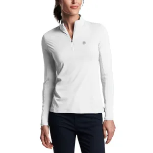 Peter Millar Women's Lightweight Crown Sun Golf Shirt - White