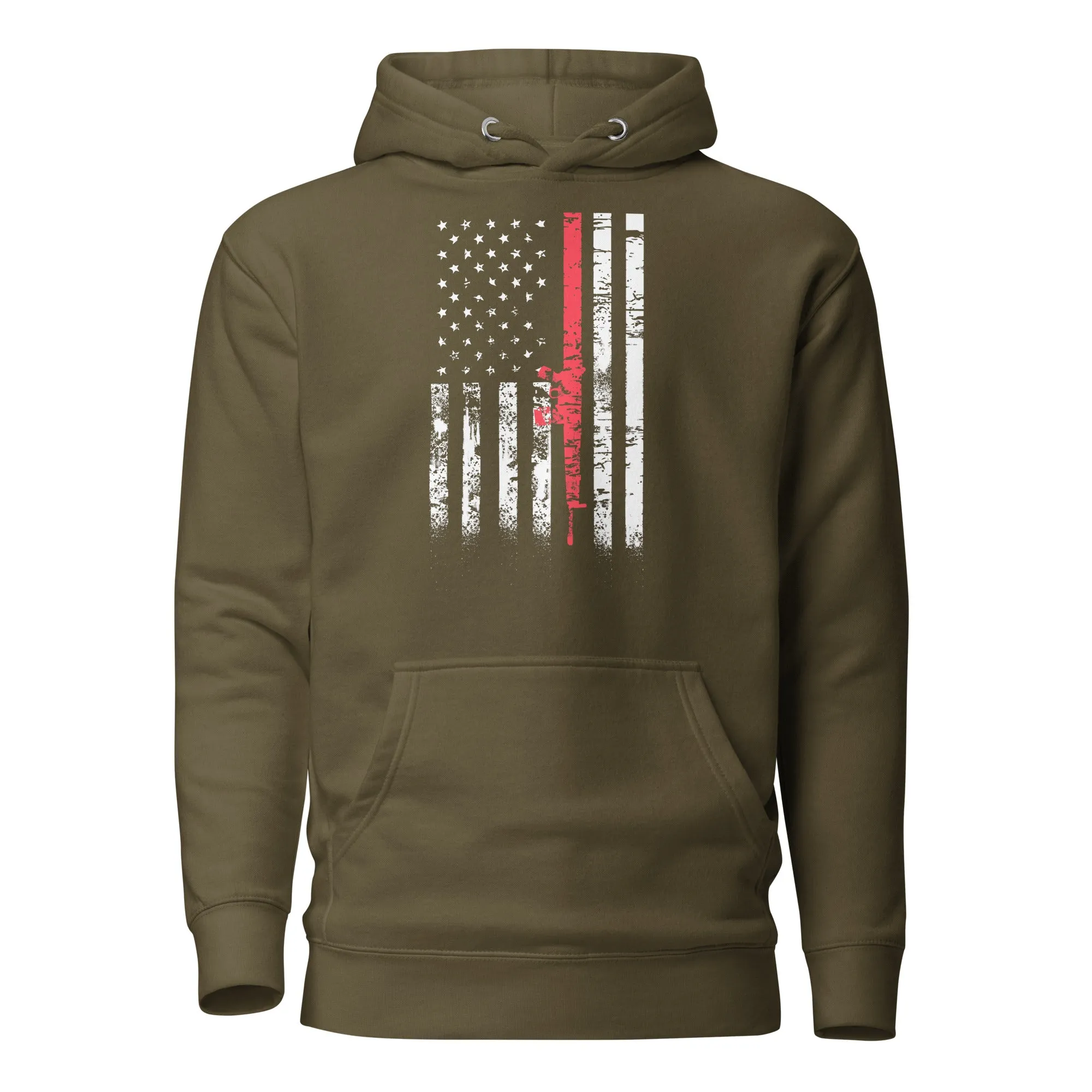 Pink Gun Flag Hoodie