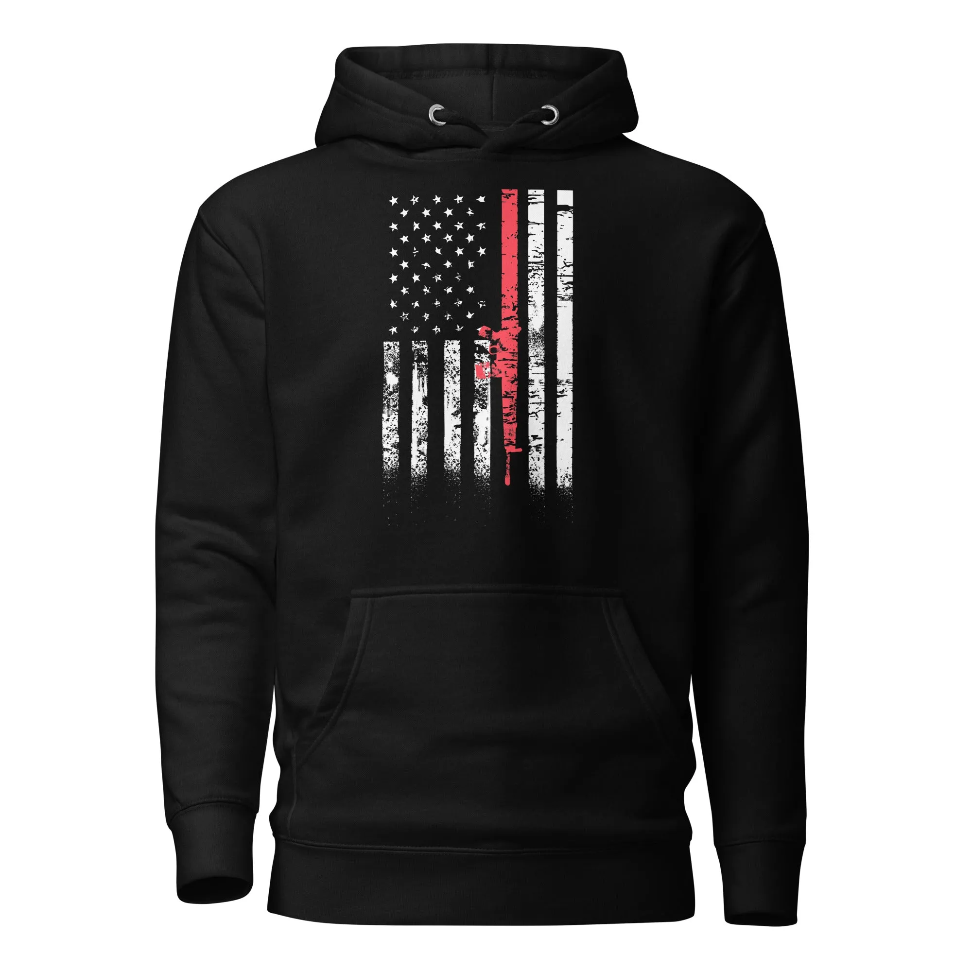 Pink Gun Flag Hoodie