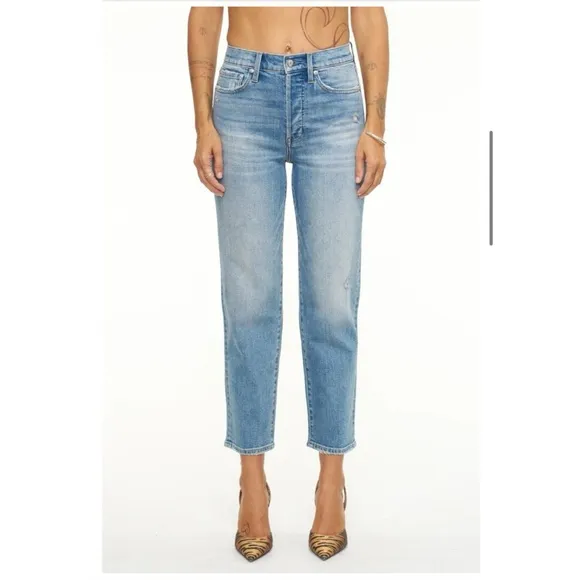 Pistola Charlie High Rise Classic Straight Cropped Jeans