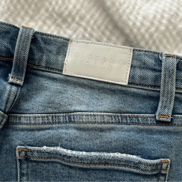 Pistola Charlie High Rise Classic Straight Cropped Jeans