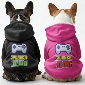 Player One and Player two - Matching French Bulldog Hoodies – Stylish, Cozy & Personalized!