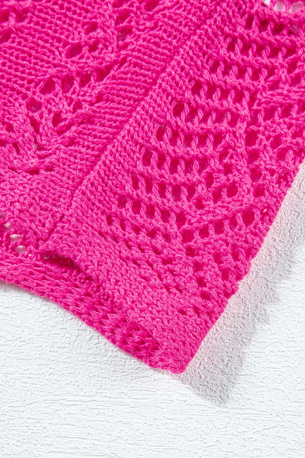 POINT OF GRACE SWEATER (hot pink)