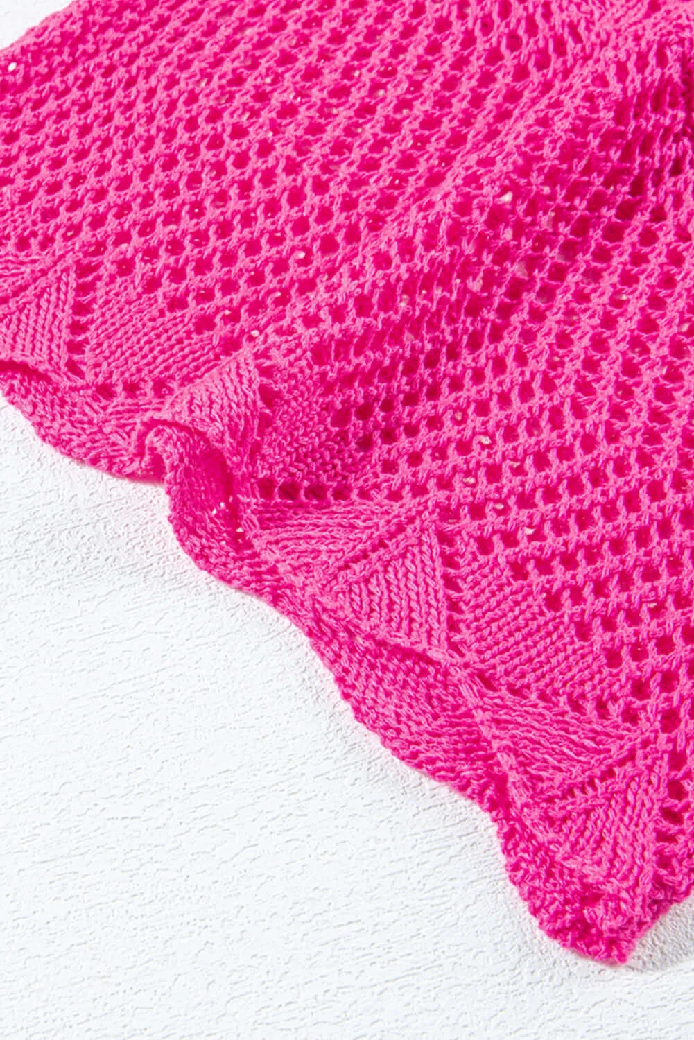 POINT OF GRACE SWEATER (hot pink)