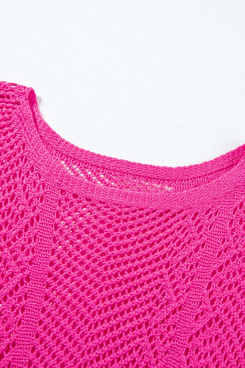POINT OF GRACE SWEATER (hot pink)