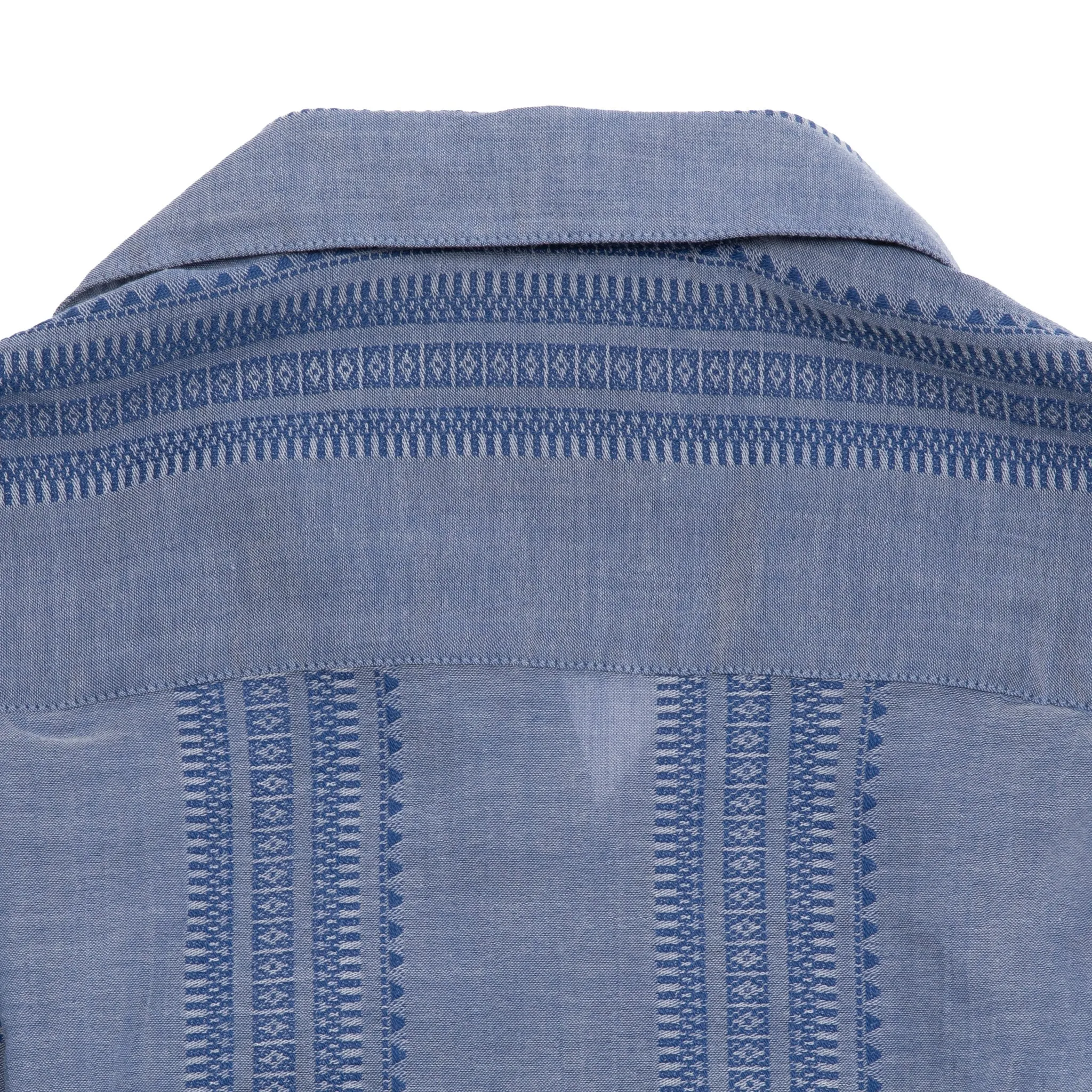 Portuguese Flannel Pacific Camp Collar Shirt in Indigo