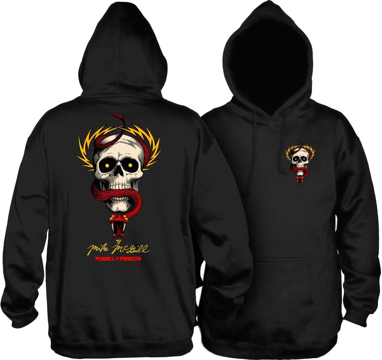 Powell Peralta - McGill Skull & Snake Mens Hoodie Black