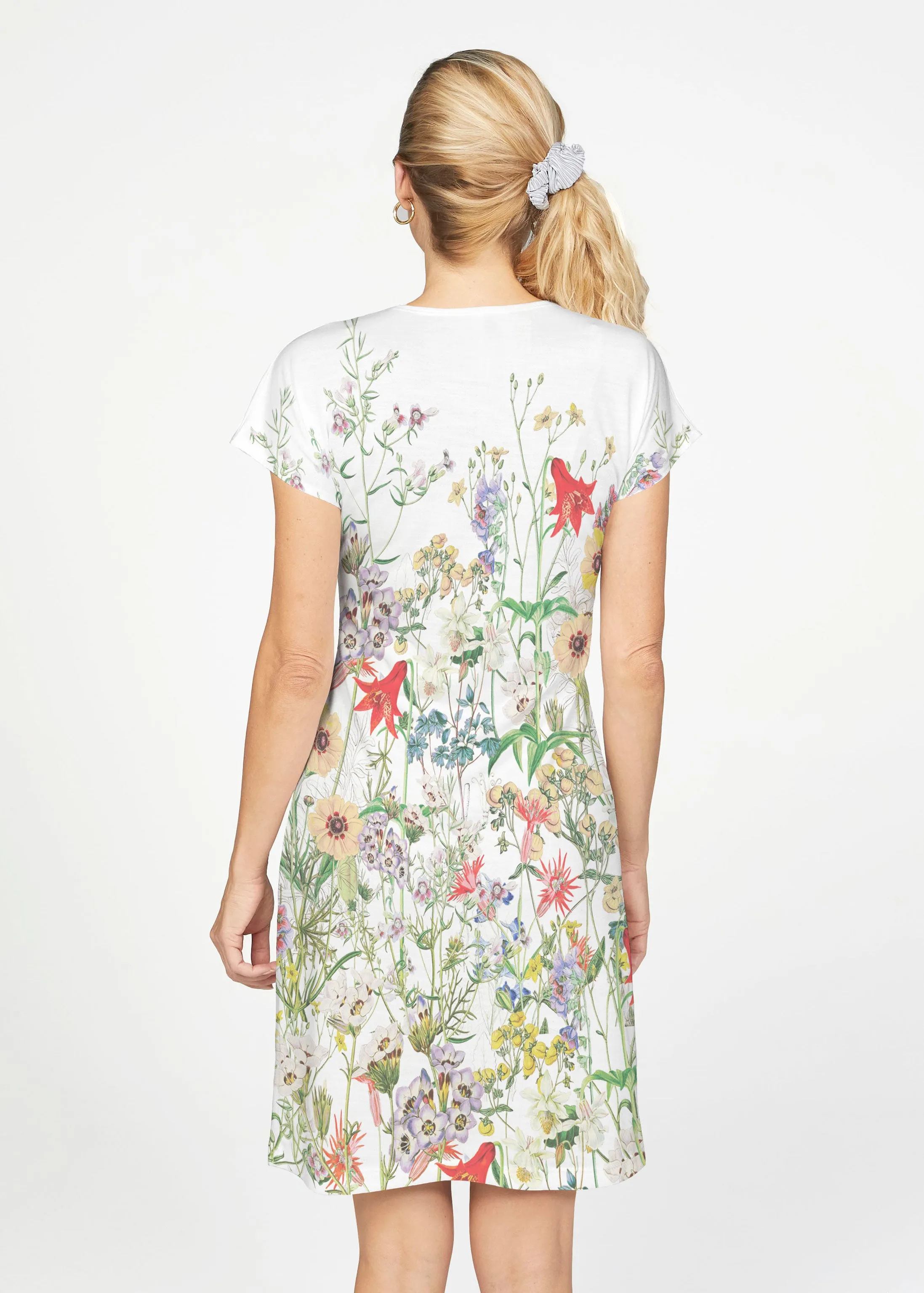Prairie (7929) ~ French Terry Short Sleeve Crew Dress