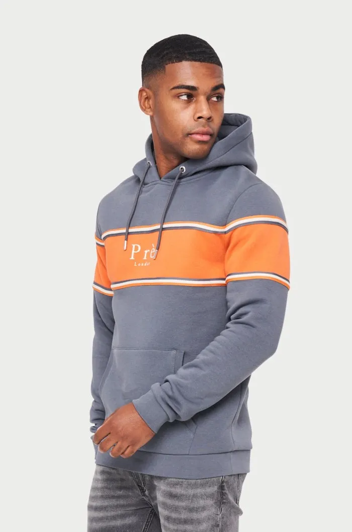 Pre London College Hoodie Steel / Orange