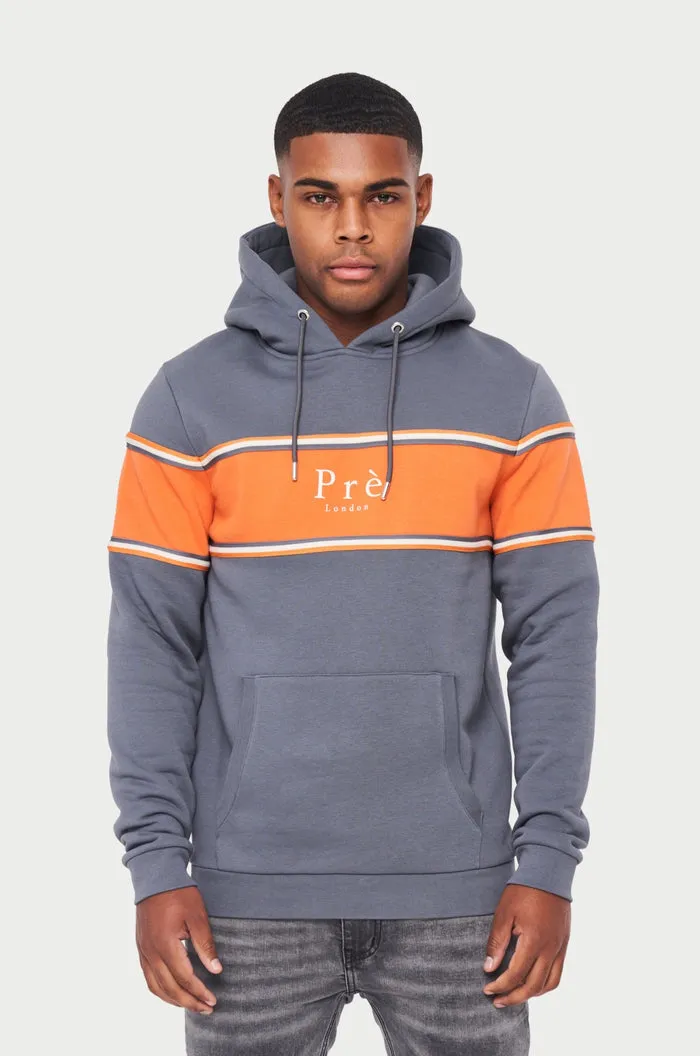 Pre London College Hoodie Steel / Orange