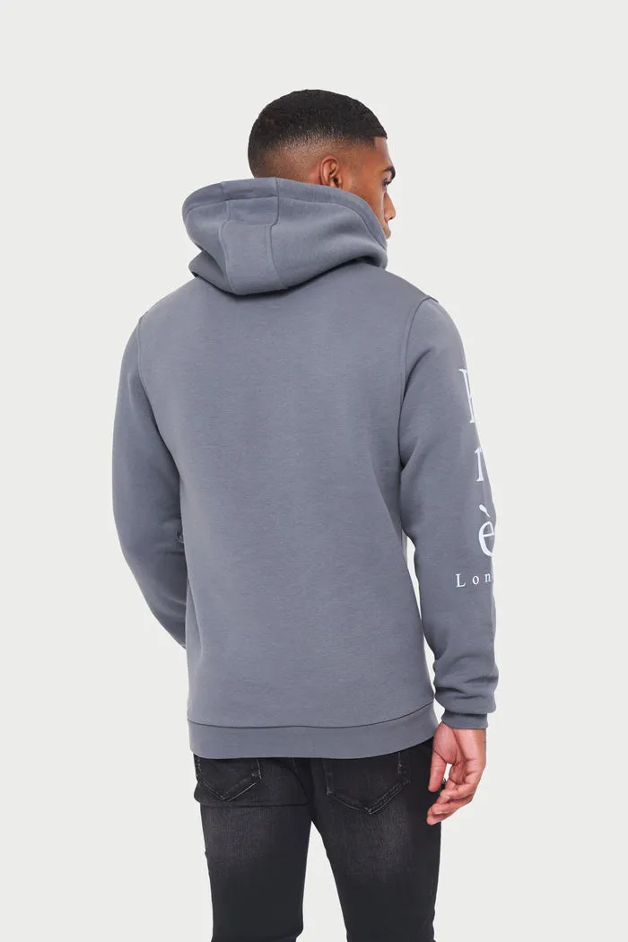 Pre London Statement Hoodie Steel Grey