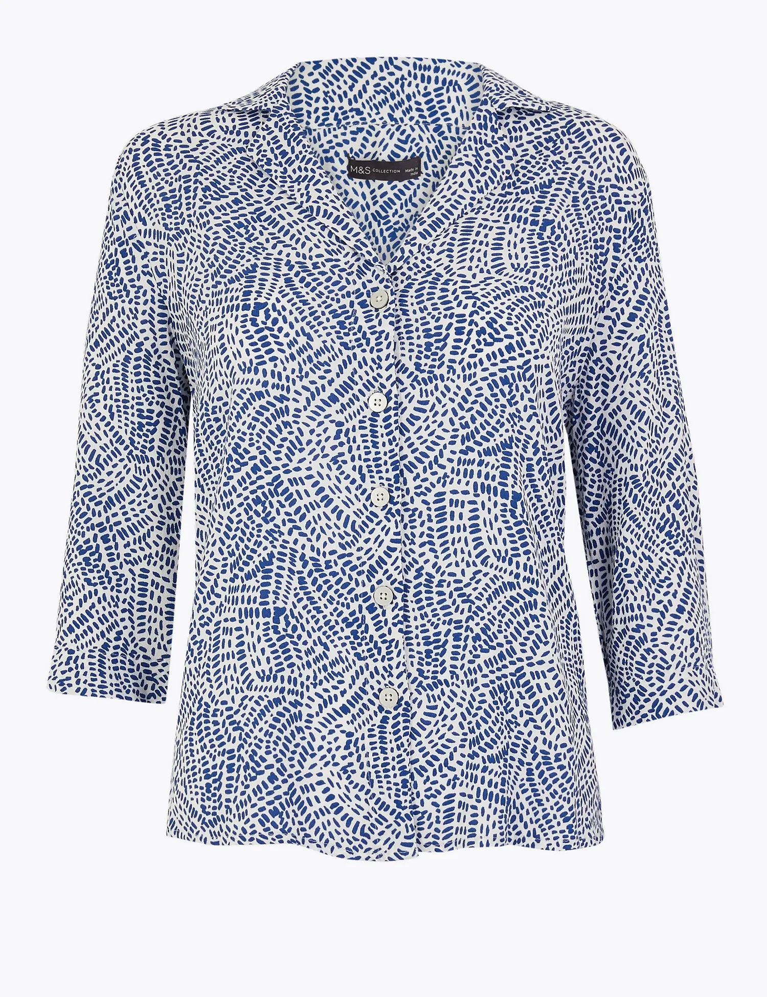 Printed Collared Neck Shirt
