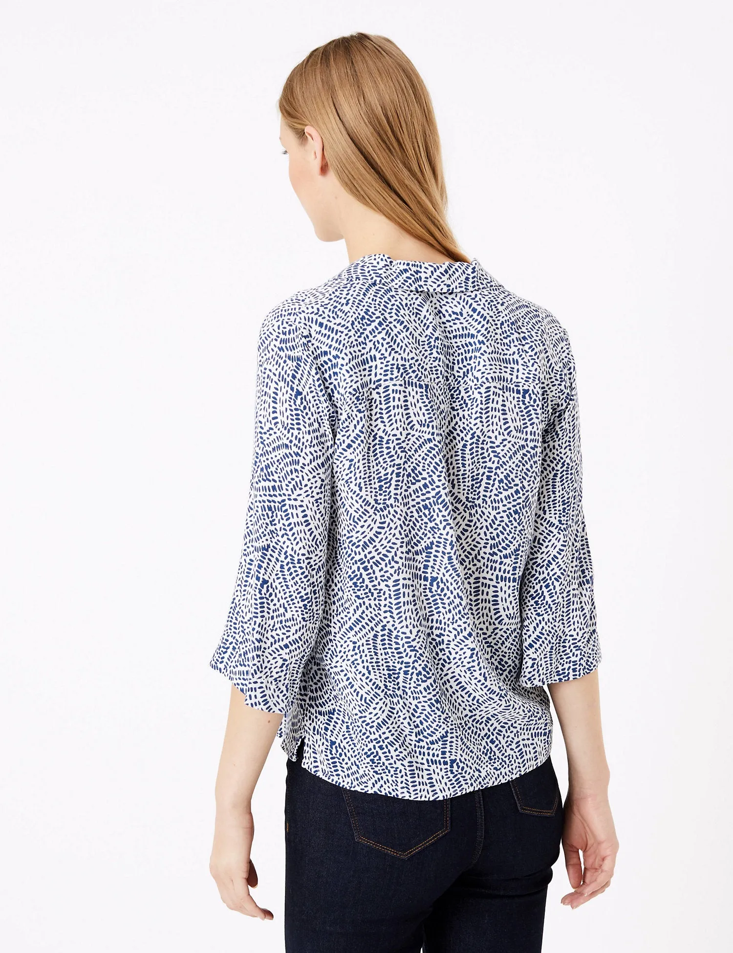 Printed Collared Neck Shirt