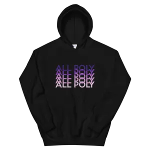Purple All Poly Repeat *ADULT HOODIE*