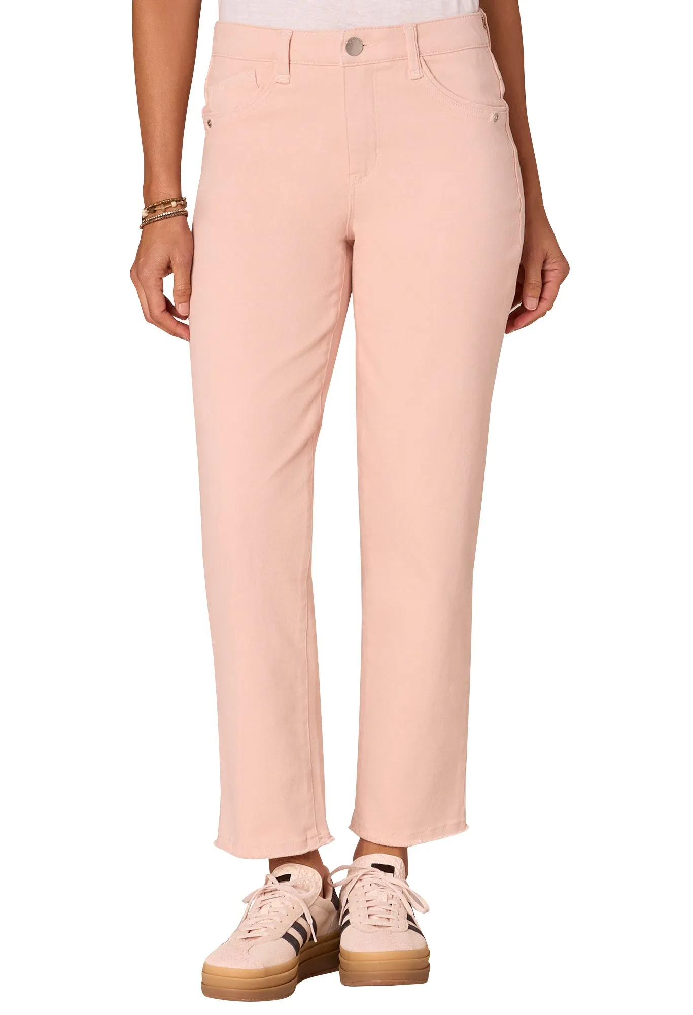"Ab"solution High Rise Slim Straight Pants