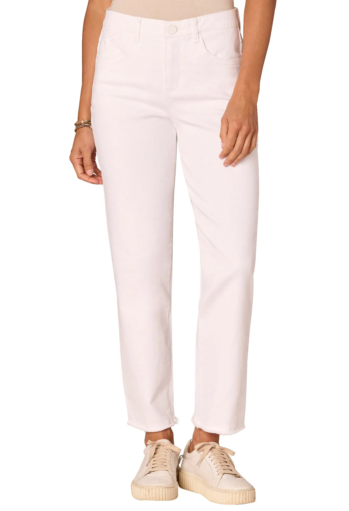"Ab"solution High Rise Slim Straight Pants